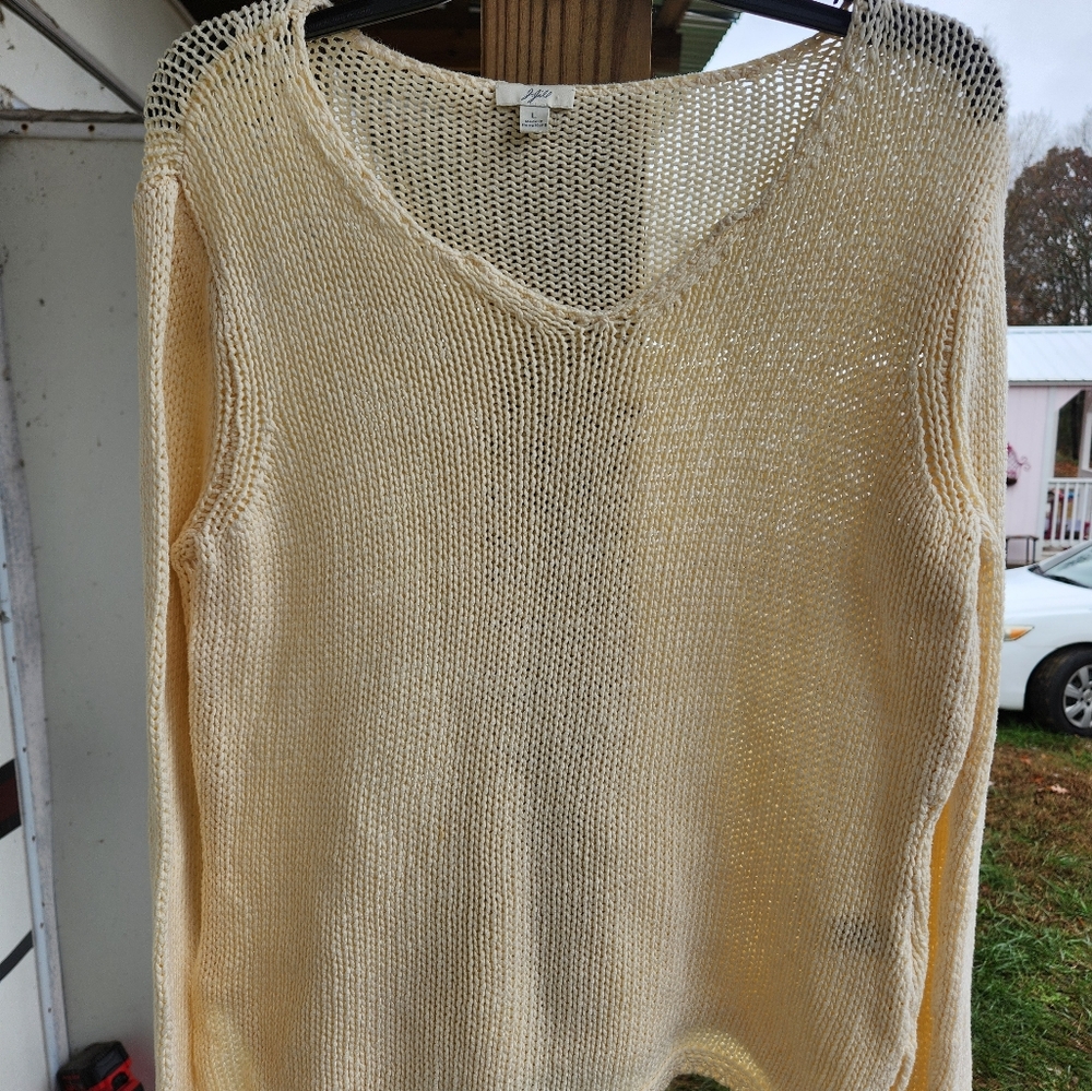 J. Jill crocheted sweater